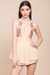 Meilani Collar Romper Nude