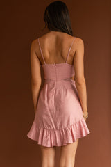 Santorini Sunset Cami Strap Cut-Out Dress Blush