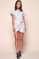 Lulu Frilly Summer Dress White