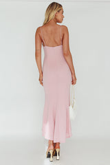 Lake Como Bodycon Maxi Dress Pink