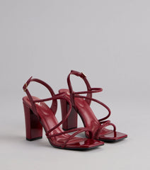 Chic Crush Strappy Block Heels