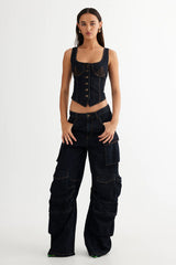 LIONESS Smokeshow Jeans Dark Denim